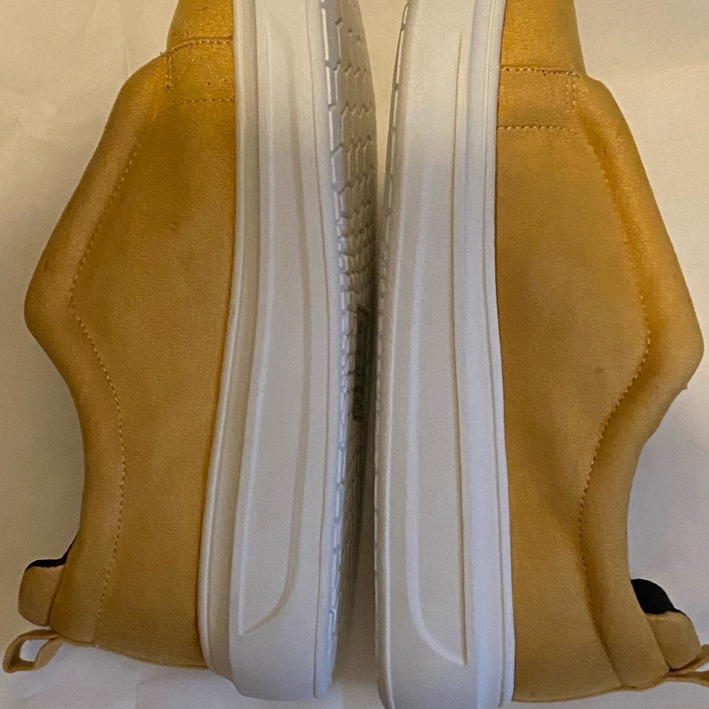 Slip on faux suede athleisure shoe.